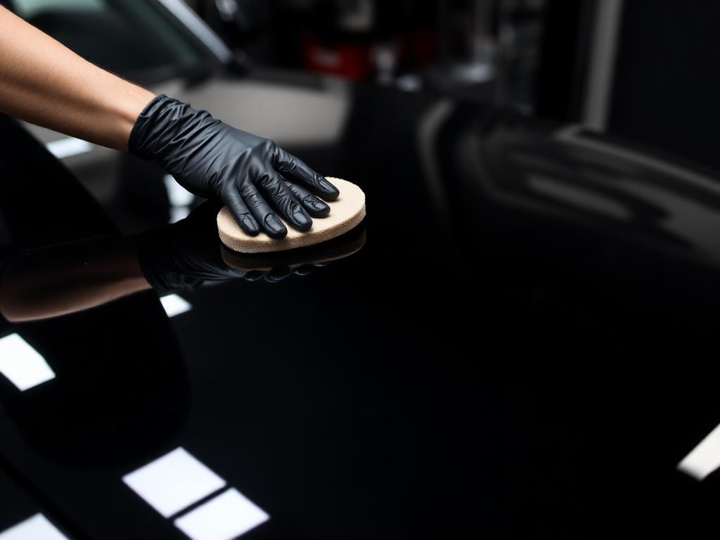Ceramic coating application at Duarte's Detailing